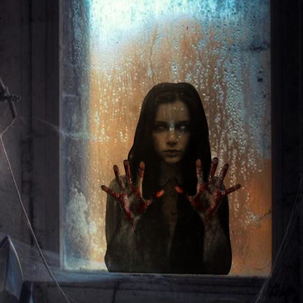 Pelottavat Halloween-haamu-seinätarrat kodin sisustukseen
