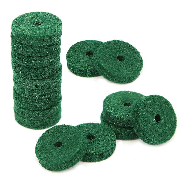 180 STK Green Pure Wool Piano Keyboard Filt Pad Rund musikkinstrument tilbehør