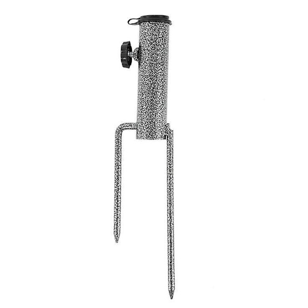 Justerbar Bärbar Parasollbas - Tunga Metallstativ för Flaggor, Stora Parasoller, Fiske Spö - Utomhus Park Strand (1 Pack)