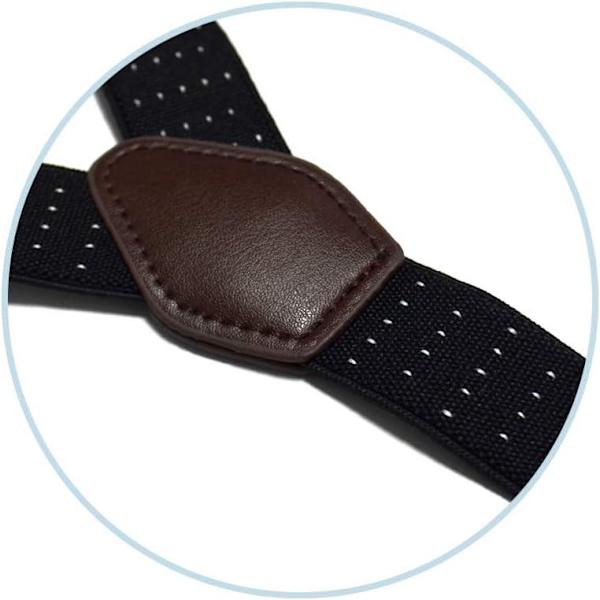 Svarte justerbare elastiske selestropper for menn, militærstil, sklisikre, Y-stil
