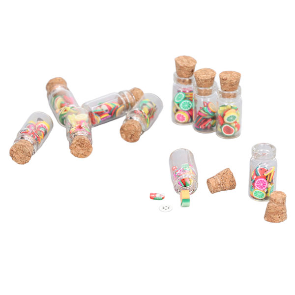 Dukkehus Mini Candy Modell Søt Simulering Dukkehus Kjøkkendekorasjon med Korkpropp for 1:12 Dukkehus