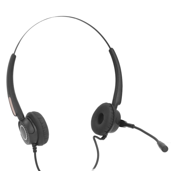Kablet telefonheadset Støjreduktion Ergonomisk justerbar lydstyrkekontrol USB computerheadset til onlineundervisning