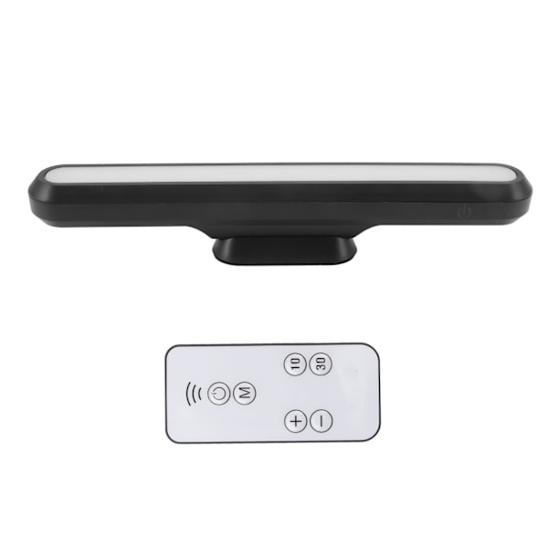 USB Genopladelig LED Skrivebordslampe Bar Magnetisk Skrivebordslampe Læsning Lys Sort Trinløs Dæmpning Batteridrevet Skab Touch Lys