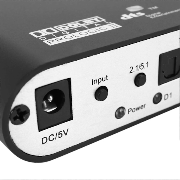 5.1 CH Audio Decoder SPDIF Koaksiaali RCA DTS AC3 Digitaalinen PS3:lle