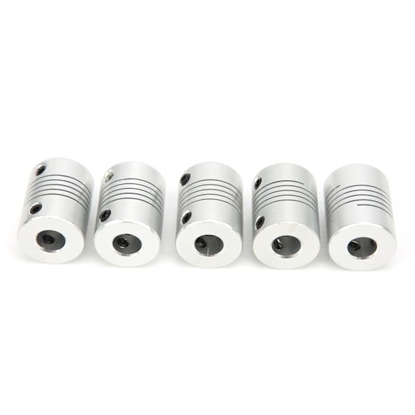 5 stk fleksible akselkoblinger for 3D-skriver trinnmotor aluminiumslegering kobling 5 x 8 mm