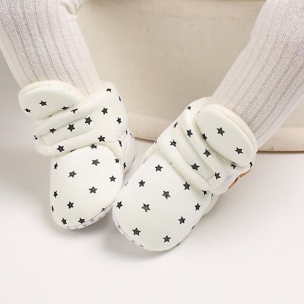 Baby i mjuk bomull - vit (11 cm)