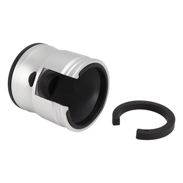 Rund kaffepresshållare i aluminiumlegering, halkfri, justerbar, universell, för hem och kafé, silver