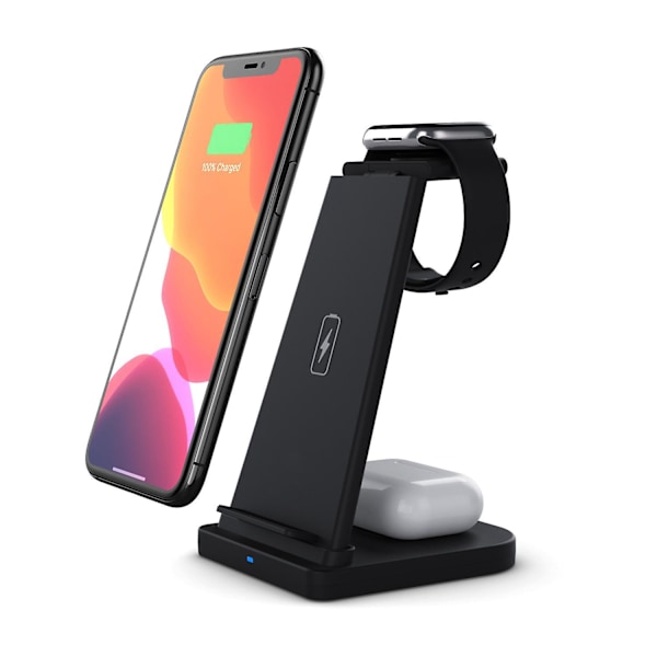 15W Fast Wireless Charging Station for iPhone 14/13/12 Pro, XR, XS, 8 Plus and Samsung Galaxy