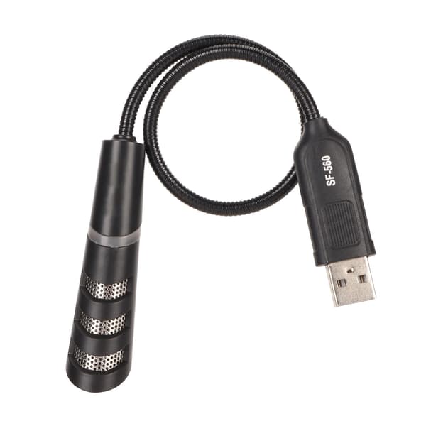 Mini USB-mikrofon brusreducering enknapps tyst design drivrutinsfri USB-svanhalsmikrofon för bärbar dator stationär dator