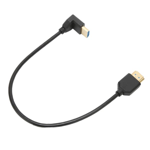 90 graders nedåtriktad HD Multimedia Interface-kabel 48 Gbps guldpläterad flexibel HD 8K HD Multimedia Interface-kabel för bärbara datorer