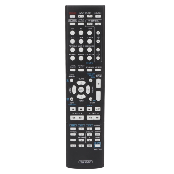 AV-mottaker fjernkontroll kompatibel for Pioneer VSX 423 K AXD7517 AXD7621 AXD7536 AXD7501 AV-mottaker