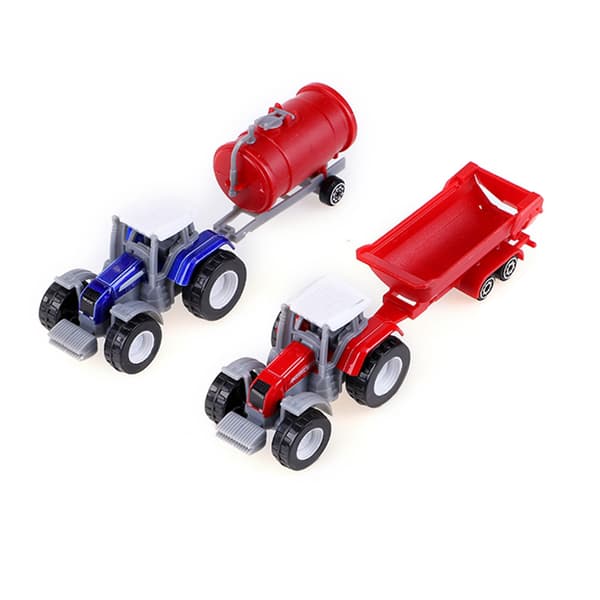 4 st/set 1:64 Skala Hög Simulering Jordbruksfordon Modell Mini Barn Billeksak