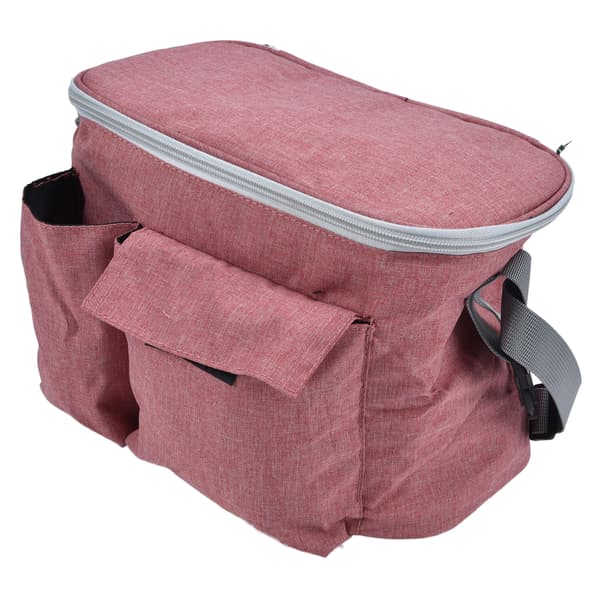 Baby Stroller Organizer Bag Vanntett Universal Fit Organizer med koppholder for barnevogn Maca Red