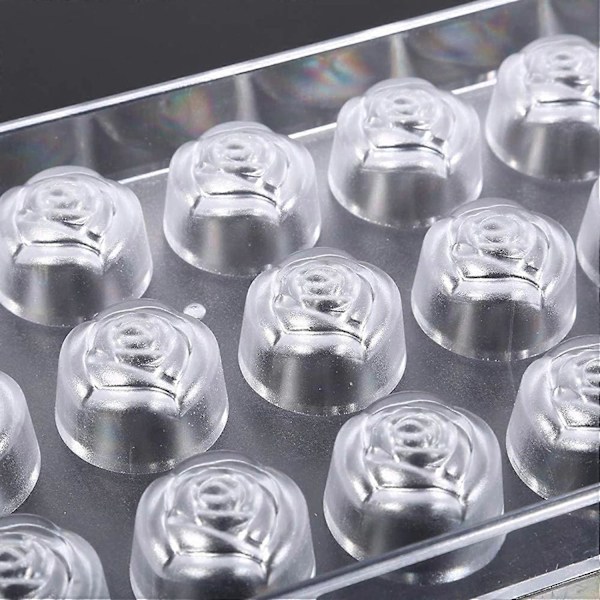 Transparent Sjokoladeform, Klar Plast Godteriform, For Å Lage Sfærisk Godteri, Sjokolade, Kakesnacks, Fargeboks 27.8CM*14CM*2.5M (Rosa Form)