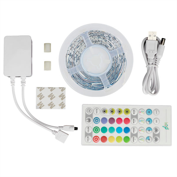 3Meter USB 54LED Strip Lights Smart WiFi Lydkontrol Lys Strip til Home TV Køkken DIY dekoration