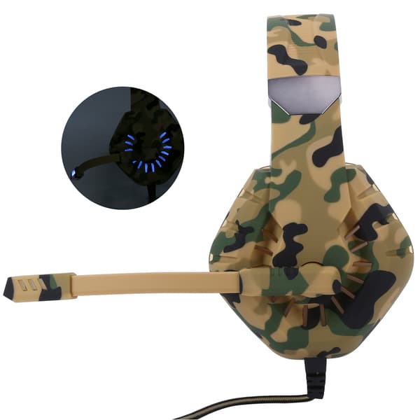 Gaming-hovedtelefon USB-interface 7.1-kanals kablet headset USB-porte til PC til PS4