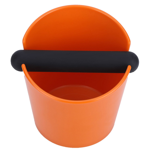 Kaffe Knock Box Husholdnings Anti-slip Kaffegrums Dump Bin til Kaffebar Orange