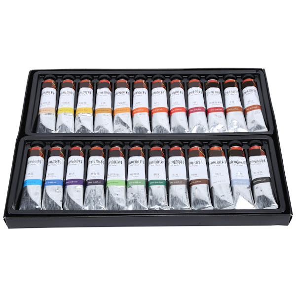 24 stk. pigment 20 ml akvarelmaling pasta maling tube maling blæk begynder æske kunst forsyninger