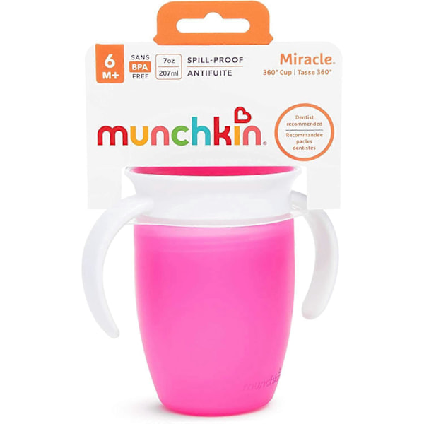 Miracle 360 Lærekopp - Rosa - 240ml