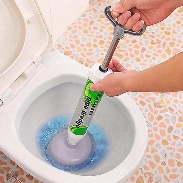 Kraftfull toalettluftplunger - avblockera avlopp med sugkoppar