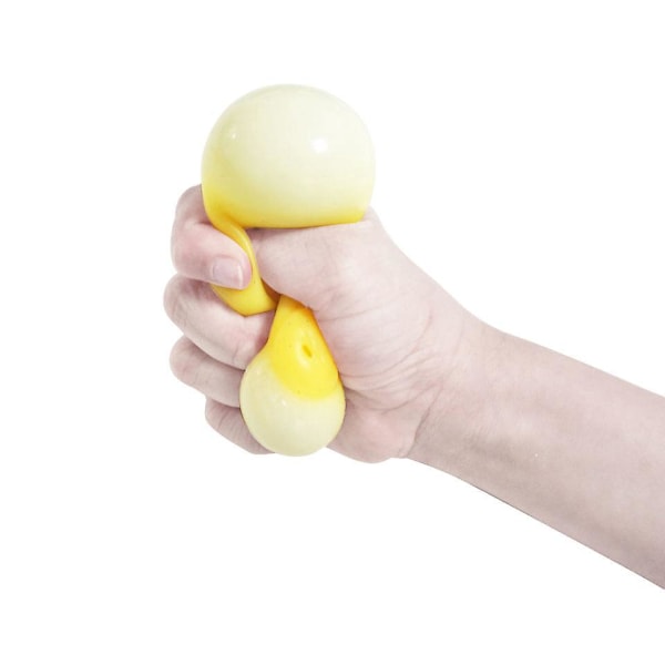 Söta Kyckling Squishy Stressbollar - Set om 6, Ångestlindrande Leksaker, Mjuka och Kväsbara Dumpling Fidgets