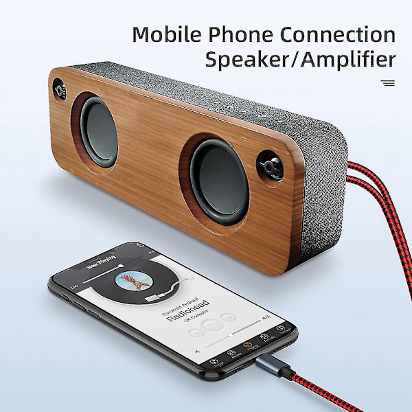 USB Type C - 2 RCA -audiokaapeli, Type-C RCA -kaapeli, USB-C -audiolinja, yhteensopiva kotiteatterivahvistimen, DVD:n, TV:n ja kaiuttimen kanssa (0,5 m / 1,6 jalkaa) - B5