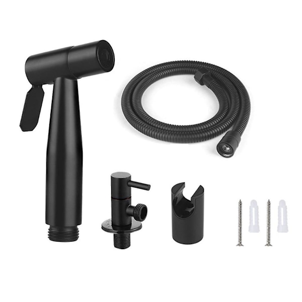 Svart toalett spray bidet - 150 cm