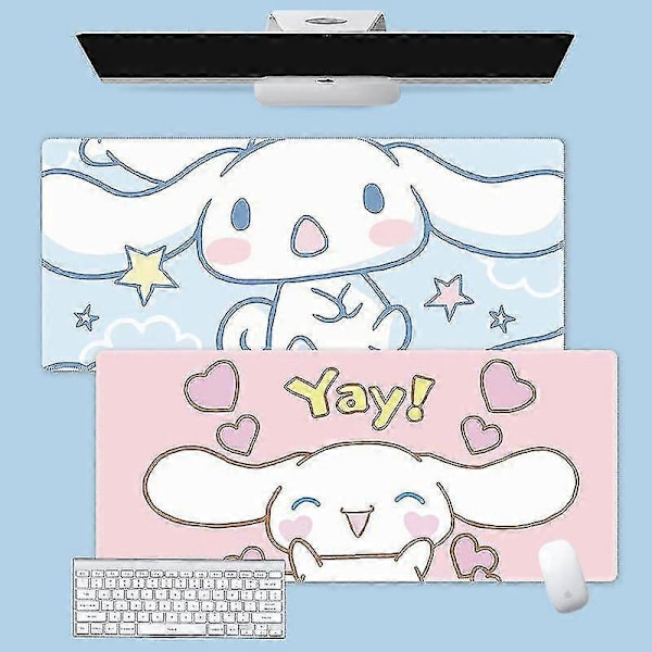 Kawaii Cinnamoroll Rand Stor Gaming Rand Computer Skrivebordsmåtte Zekai 300x600x2mm15