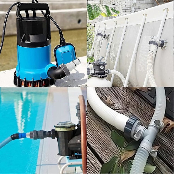 Uima-allasletkuadapteri A, 2 kpl Intex uima-allasadapteri A, korvaava letkuadapteri sisäkierteellä - 32/38 mm