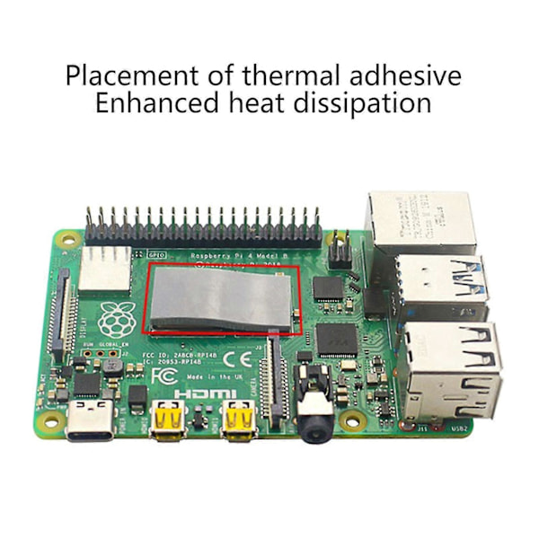 Aluminiumslegering Kabinet til Argon Neo Raspberry Pi 4b Skydende Magnetisk Køling C