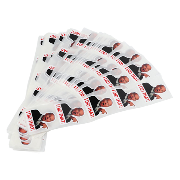 100 st American President Stickers I Did That Stickers för bil, bärbar dator, vägg, fönster, bensinpumpar