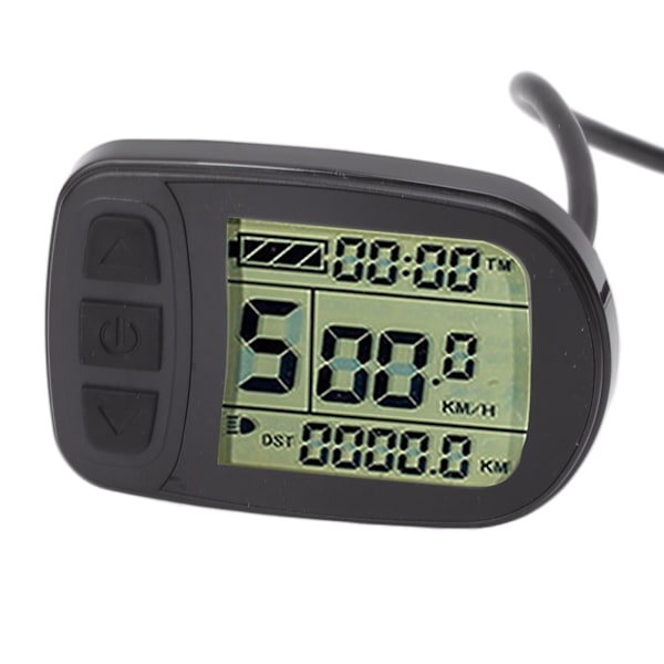 24V 36V 48V sähköpyörä skootteri vedenpitävä LCD-näyttömittaripaneeli kaapelilla pyörän muuntomittari KT:lle