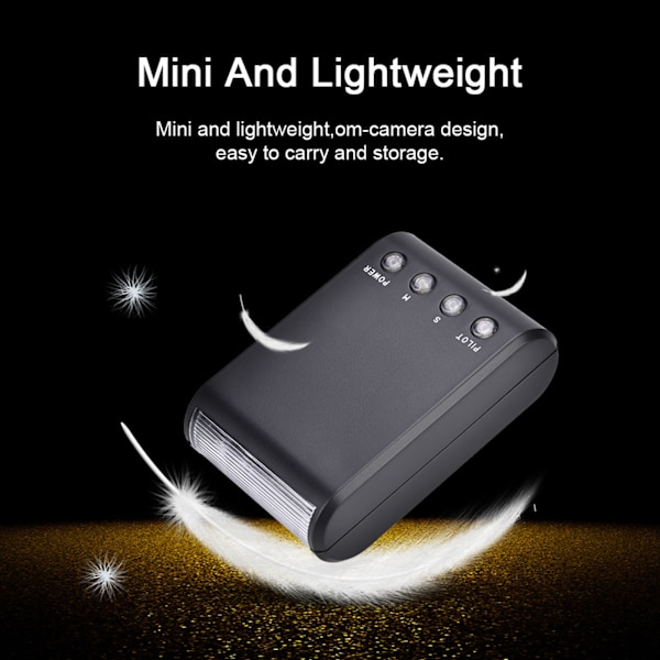 Bärbar Mini Hot Shoe-fäste ficklampa för DSLR-kameror