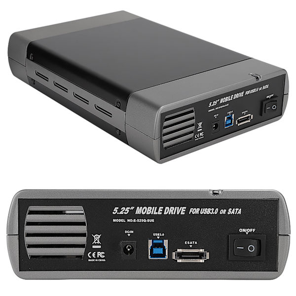 5,25 tuuman USB3.0 ulkoinen optinen asema kotelo kiintolevy kotelo 110-240VEU pistoke