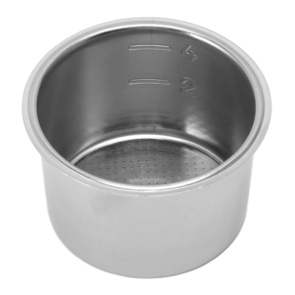 Rustfrit kaffefilter i rustfrit stål, 1 lag, flere huller, ikke-tryksat, 4 kopper, 51 mm