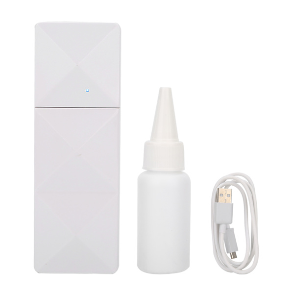 Bærbar USB Nano Handy Mist Spray Luftfukter Ansiktshydrering Atomiseringssprøyte Hvit