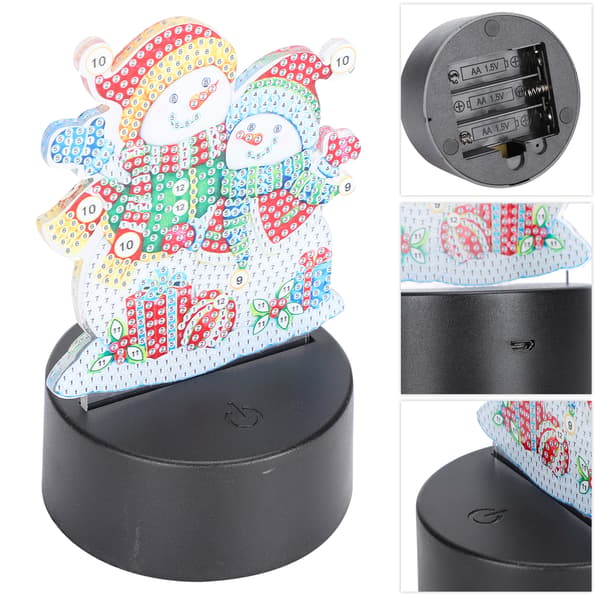 LED Diamantmaling Nattlys Smart Touch 3D USB Jule DIY Hjemmepynt