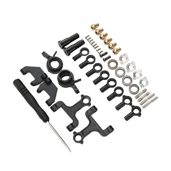RC Front Upper og Rear Suspension Arms Steering Kit med Pull Rods Steering Linkage for WPL D12 RC Car