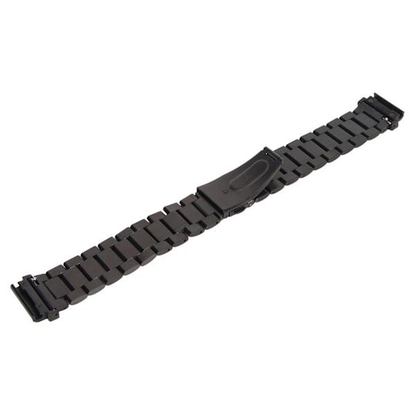 Udskiftning af urbånd i rustfrit stål dobbeltspænde 24 mm til Garmin Fenix ​​7S 6S 5S Sort