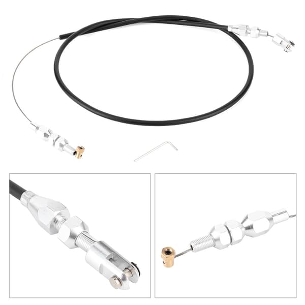 Gasskabel i rustfritt stål 36 tommer bildeler passer til Chevy LS LS1 4.8L 5.3L 5.7L 6.0L MOTORER