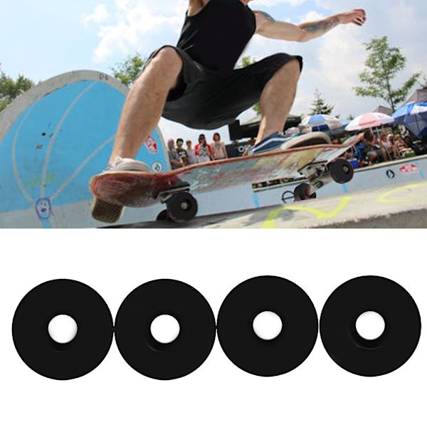 Højstyrke Skateboardhjul PU Hub med Kraniemønster til Marmorasfaltvej