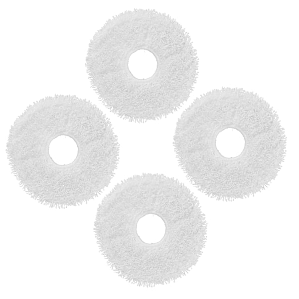 4 stk. Sweeper Mop Pad Fiber Rengjøring Mop Kluterstatning for DEEBOT X1 Feiing Robot