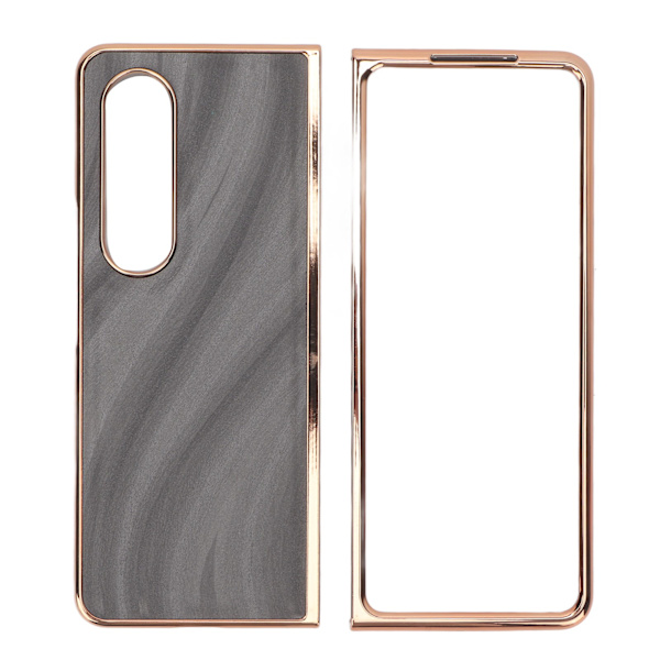 Phone case Nano galvanisering Repsäkert Galaxy Texture Folding Cover för Samsung Galaxy Z Fold 4 Grey