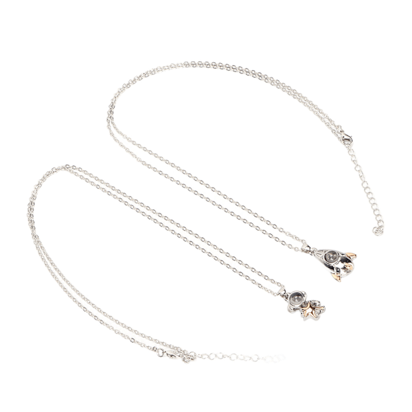 2 st Astronaut Par Halsband Fest Legering Enkelt Fashionabelt Elegant Halsband Smycken Tillbehör Present