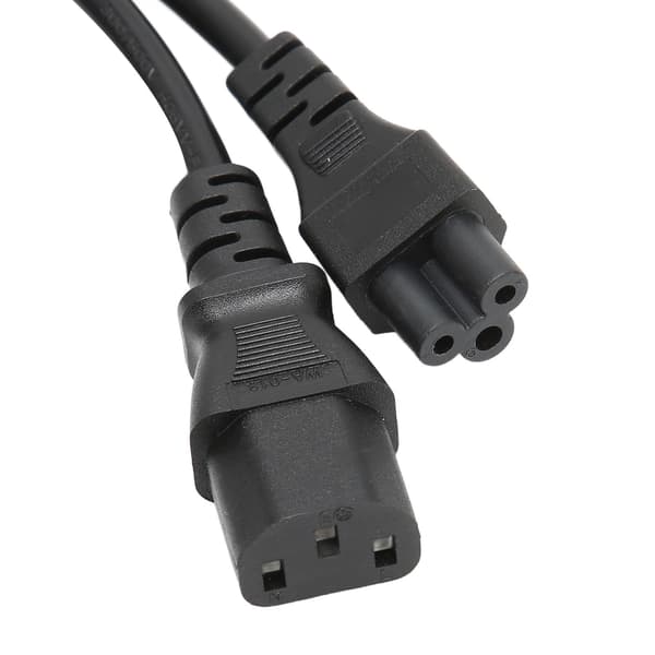 Jakojohdon virtapistoke IEC 320 C14 uros - C13 ja C5 naaras jakoadapterikaapeli 10A 250V