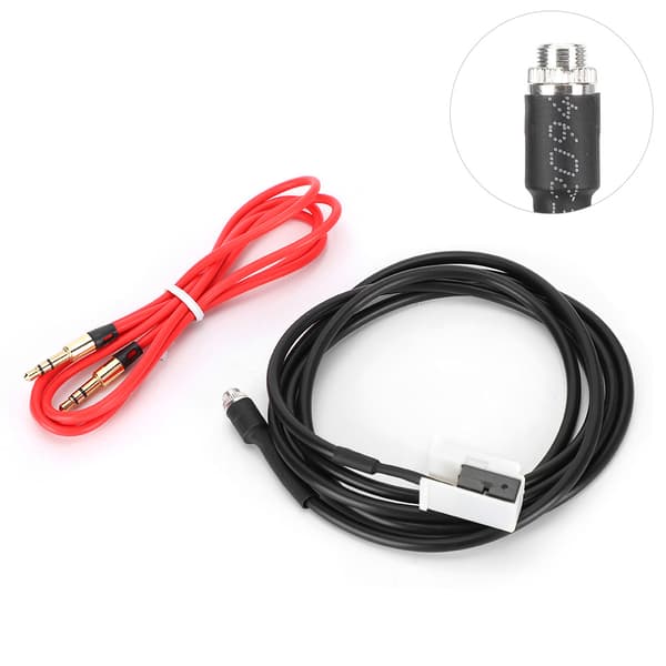 Aux lydadapter bil Bluetooth musikkabel 3,5 mm jack passer til Octavia med RCD510/RCD310