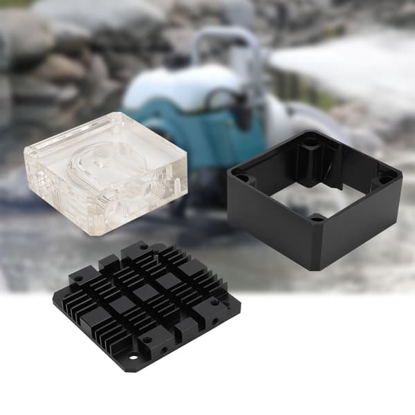 Pumpe Mod Kit POM aluminiumsdæksel og panser passer til Q2/PUB-FXDDC18W PJ-GCDCA1 med unbrakonøgle