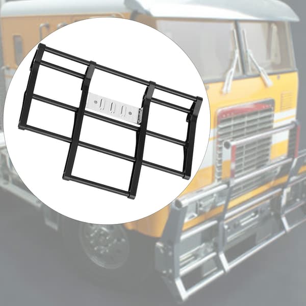 1/14 RC Bil Lastbil Metal Front Kofanger Model Tilbehør Passer til Tamiya King Hauler (Sort)