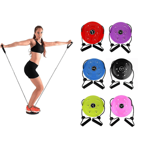 Waistwhisper - Kroppsformande midjevridningsskiva, Waist Whisper träningsredskap för hemmet, Kampanj Zekai Lila