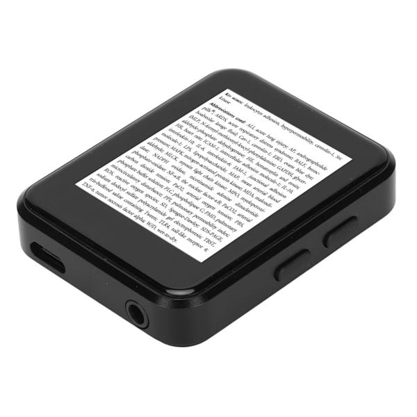 1,8-tums pekskärm MP3 MP4-spelare Bluetooth 5.0 FM-radio förlustfri HD digital musikspelare E-boksläsare med högtalare 16 GB
